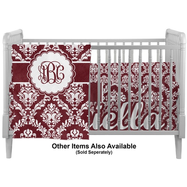 Maroon & White Crib - Profile Sold Seperately