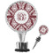 Maroon & White Wine Bottle Stopper (Personalized)