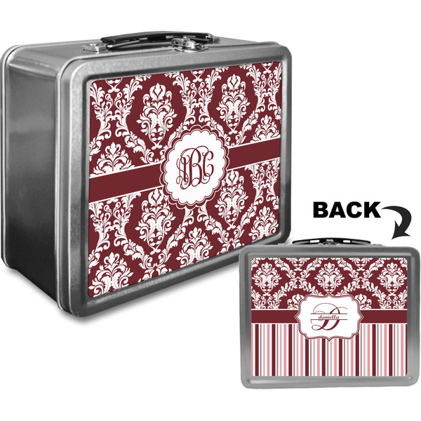 Maroon & White Custom Lunch Box / Tin Approval