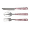 Maroon & White Cutlery Set (Personalized)