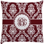Maroon & White Decorative Pillow Case (Personalized)