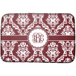 Maroon & White Dish Drying Mat (Personalized)