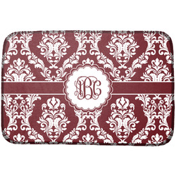 Maroon & White Dish Drying Mat (Personalized)