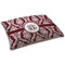 Maroon & White Dog Beds - SMALL