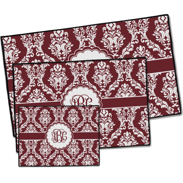 Maroon & White Door Mats - PARENT MAIN