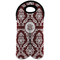 Maroon & White Double Wine Tote - Front (new)