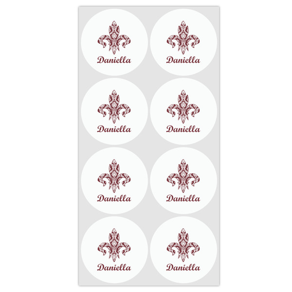 Maroon & White Drink Topper - Medium - Set of 12
