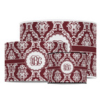 Maroon & White Drum Lamp Shade (Personalized)
