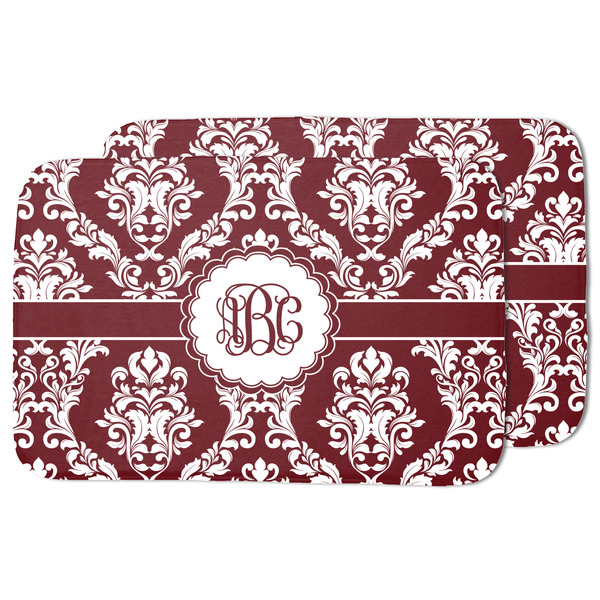 Maroon & White Drying Dish Mat - MAIN