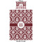 Maroon & White Duvet Cover Set - Twin - Approval