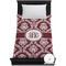Maroon & White Duvet Cover (TwinXL)