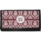 Maroon & White Canvas Checkbook Cover (Personalized)