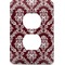 Maroon & White Electric Outlet Plate