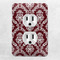 Maroon & White Electric Outlet Plate - LIFESTYLE