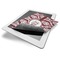 Maroon & White Electronic Screen Wipe - iPad