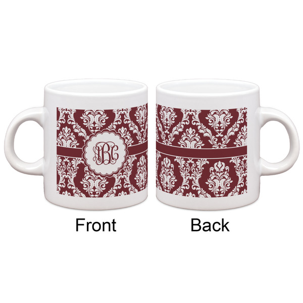 Maroon & White Espresso Cup - Apvl