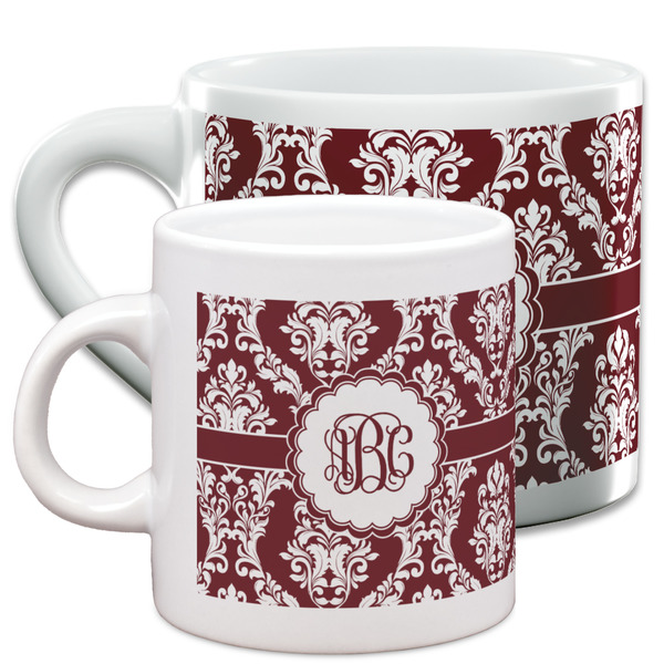 Maroon & White Espresso Mugs - Main Parent