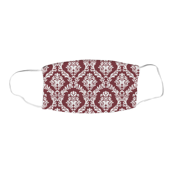 Maroon & White Fabric Face Mask