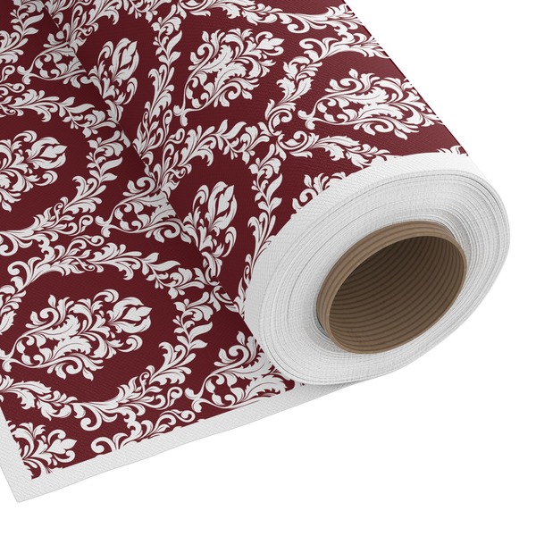 Custom Maroon & White Fabric by the Yard