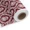 Maroon & White Fabric by the Yard on Spool - Main