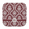 Maroon & White Face Cloth-Rounded Corners