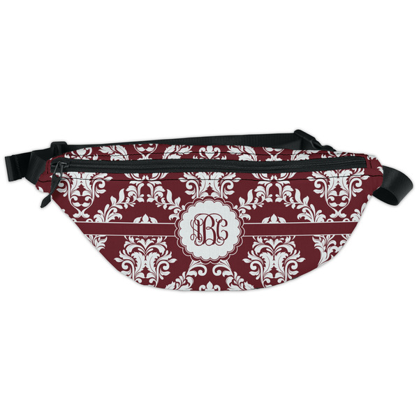 Custom Maroon & White Fanny Pack - Classic Style (Personalized)
