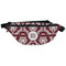 Maroon & White Fanny Pack - Front