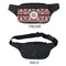 Maroon & White Fanny Packs - APPROVAL