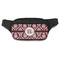 Maroon & White Fanny Pack - Modern Style (Personalized)