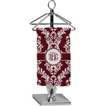 Maroon & White Finger Tip Towel - Full Print (Personalized)
