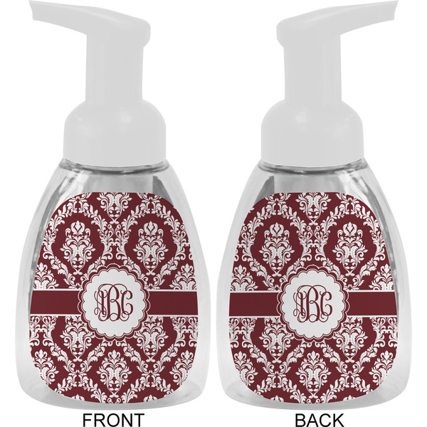 Maroon & White Foam Soap Bottle Approval - White