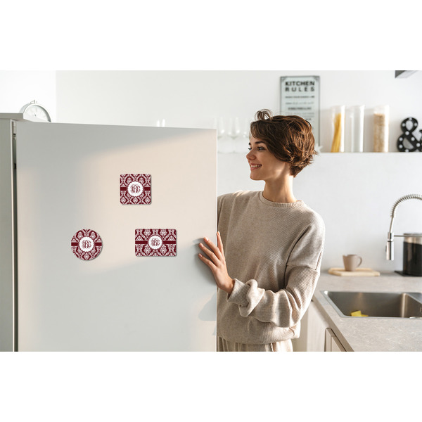 Maroon & White Fridge Magnets - LIFESTYLE (all)