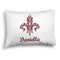 Maroon & White Full Pillow Case - FRONT (partial print)
