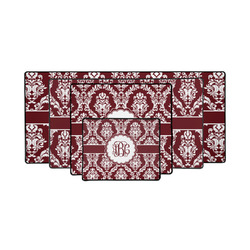 Maroon & White Gaming Mouse Pad (Personalized)