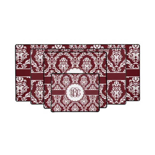 Maroon & White Gaming Mats - PARENT/MAIN