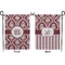 Maroon & White Garden Flag - Double Sided Front and Back