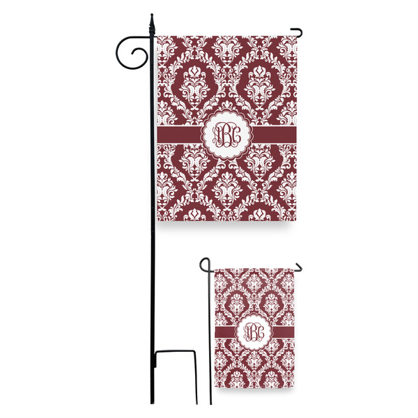 Maroon & White Garden Flag - PARENT/MAIN