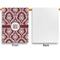 Maroon & White Garden Flags - Large - Single Sided - APPROVAL