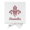 Maroon & White Gift Boxes with Magnetic Lid - White - Approval