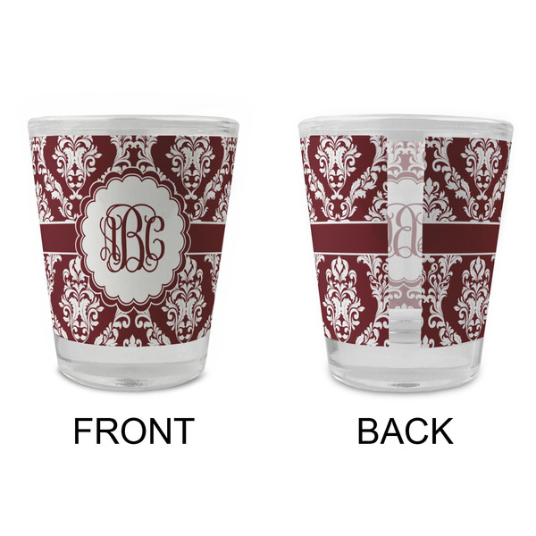 Maroon & White Glass Shot Glass - Standard - APPROVAL