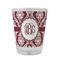 Maroon & White Glass Shot Glass - 1.5 oz - Set of 4 (Personalized)