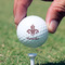 Maroon & White Golf Ball - Branded - Hand