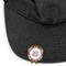 Maroon & White Golf Ball Marker Hat Clip - Main - GOLD