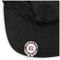 Maroon & White Golf Ball Marker Hat Clip - Main