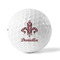 Maroon & White Golf Balls - Titleist - Set of 12 - FRONT