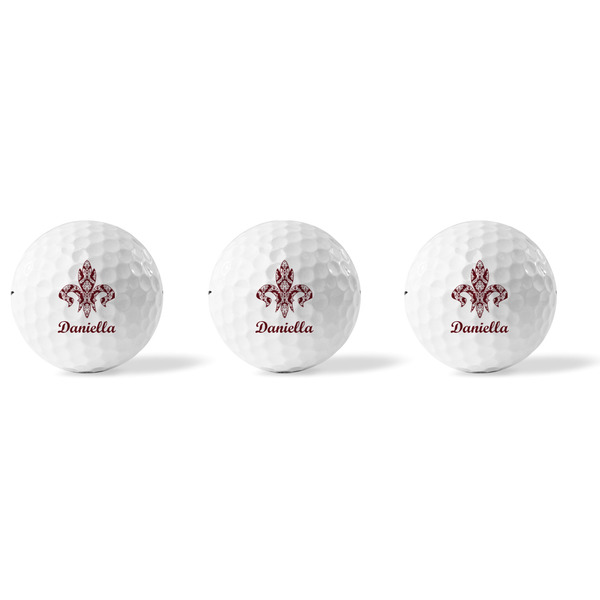 Maroon & White Golf Balls - Titleist - Set of 3 - APPROVAL