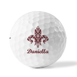 Maroon & White Golf Balls (Personalized)