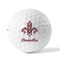 Maroon & White Golf Balls - Titleist - Set of 3 - FRONT