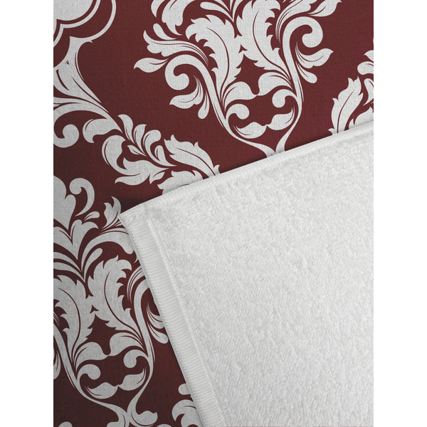 Maroon & White Golf Towel - Detail