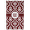 Maroon & White Golf Towel - Front (Large)